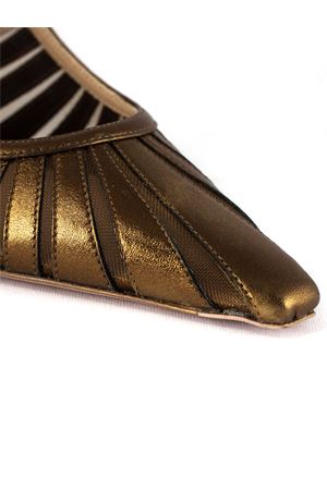 Ade slingback pumps in bronze metallic leather ROBERTO FESTA | ADELUXORBRONZO